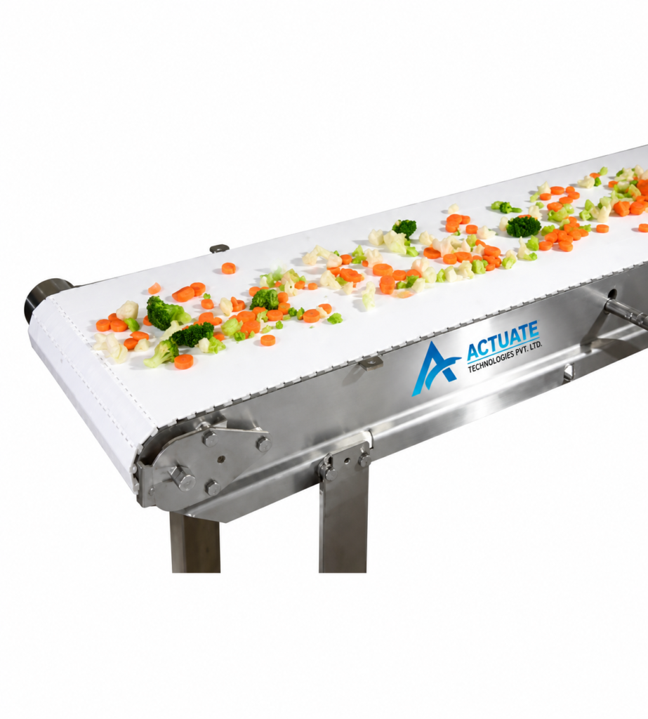 PVC Food Grade Cleated Conveyor Belt by Actuate Technologies