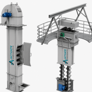 Industrial Bucket Elevator by Actuate Technologies Pvt. Ltd. for Vertical Bulk Material Handling