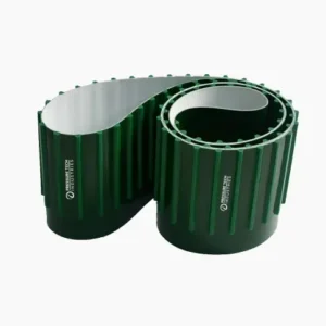 Green PVC Cleated Conveyor Belts