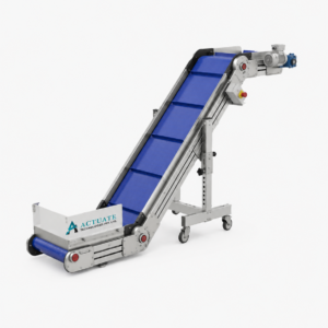 Inclined Belt Conveyor by Actuate Technologies Pvt. Ltd. for Industrial Material Handling