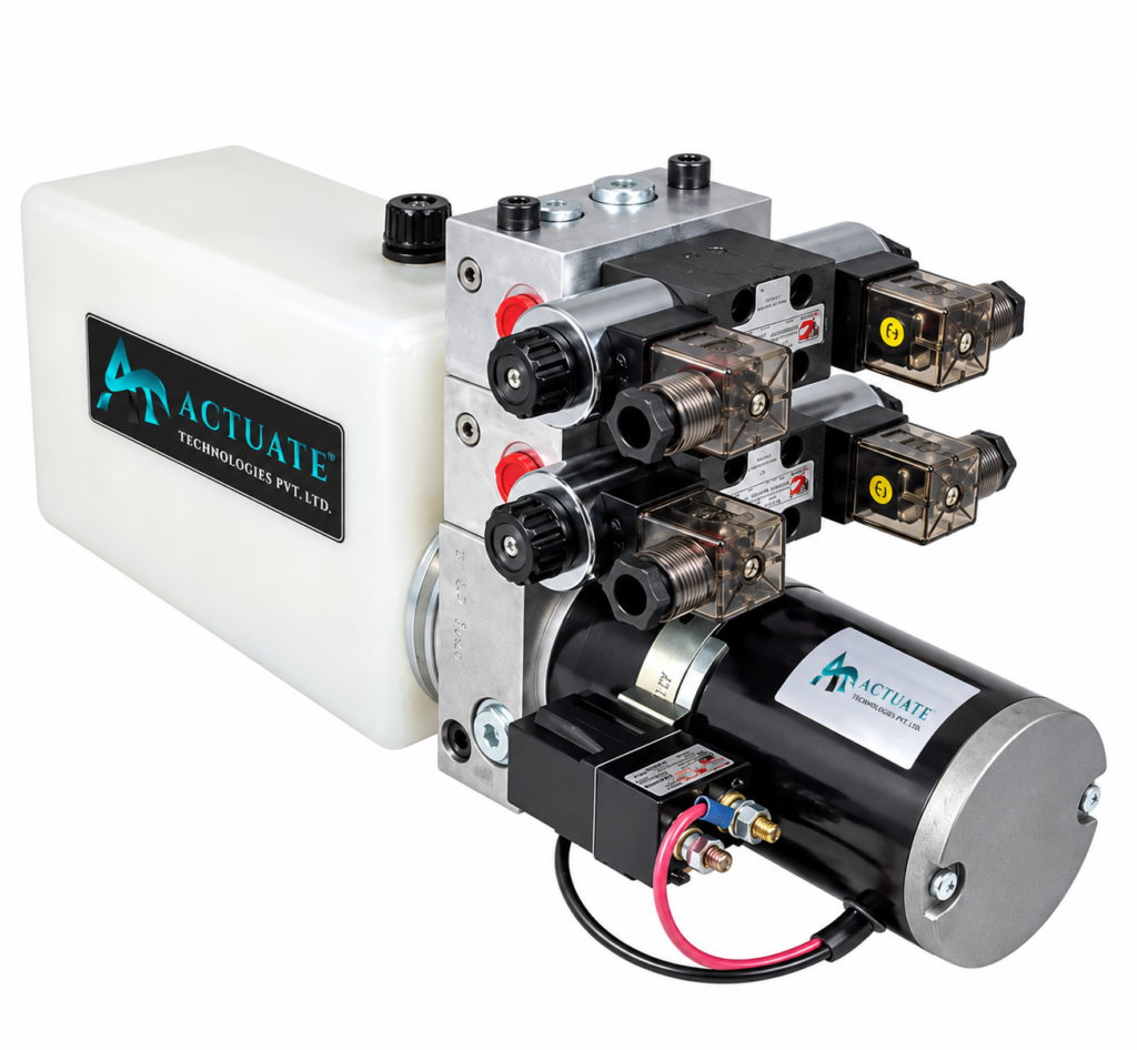 Hydraulic Power Pack with Motor, Reservoir and Control Valves