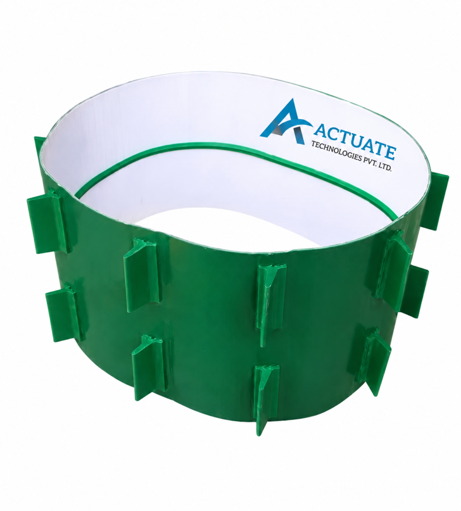 PVC Cleated Conveyor Belt by Actuate Technologies